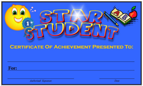 Super Student Certificate